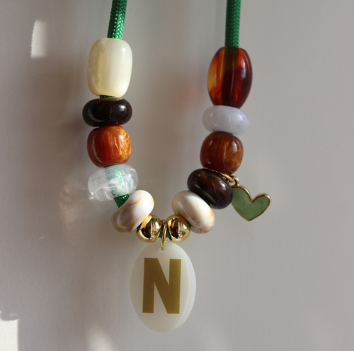 Hondenketting met initiaal - Heart of nature