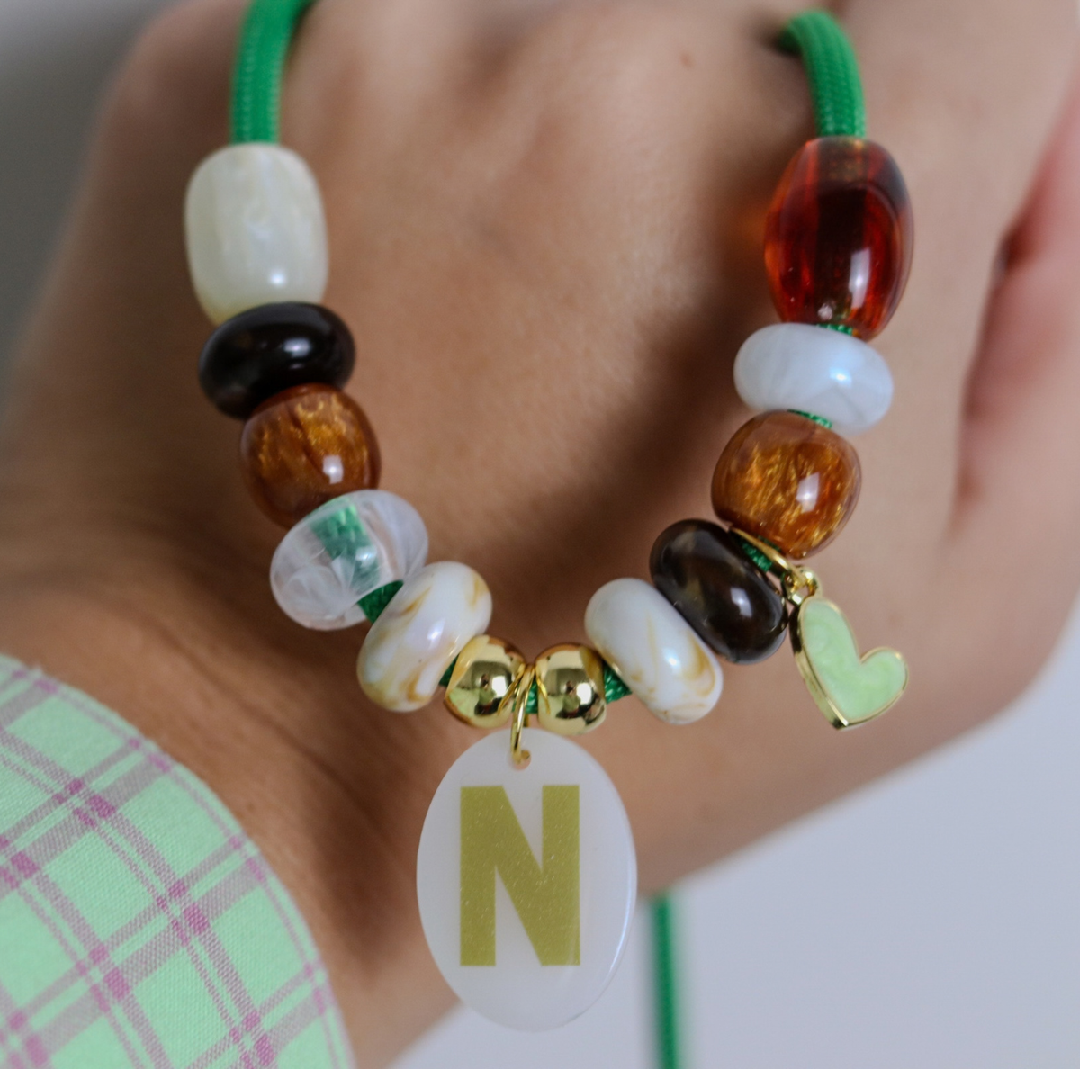 Hondenketting met initiaal - Heart of nature