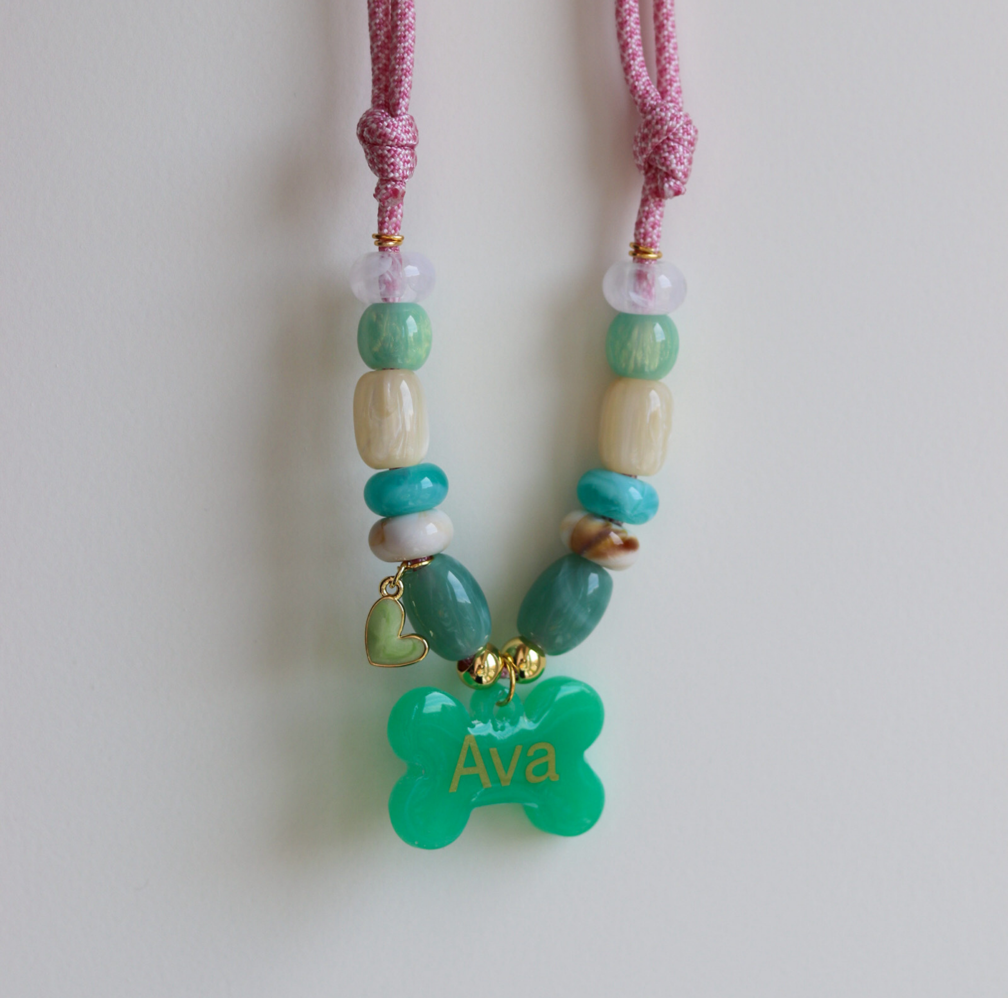 Honden en kattenketting Blossom met pennning