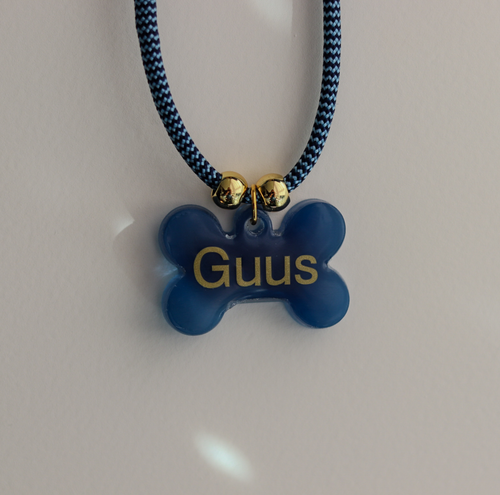  gepersonaliseerde 'Midnight' naamketting voor je hond
